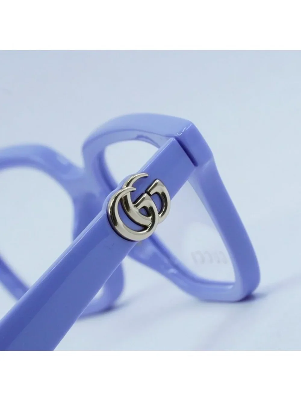 Gucci GG1536O 008 Eyeglasses Lilac 53mm Square Frame